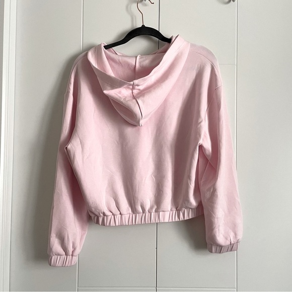 3/$45 Baby Pink Half Zip Hoodie Sweatshirt - Picture 6 of 6